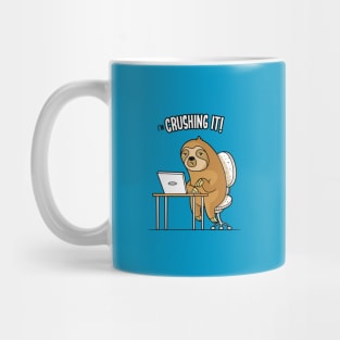 I'm Crushing It - Sloth Programmer Edition Mug